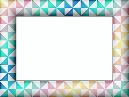 風車模様のフレ−ム 風車模様,フレ−ム,ポストカード,メッセージカード,飾り枠,あしらい,柄,パターン,風車,和風のイラスト素材