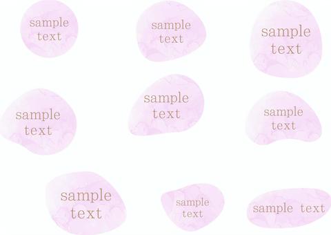 アルコールインクフレームセット　水彩風 フレーム,文字,水彩,吹き出し,アルコールインク,シェイプ,あしらい,バッジ,フォント,囲みのイラスト素材