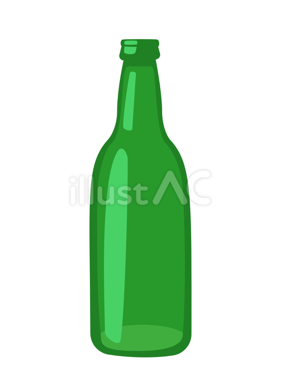 お酒の空瓶 空瓶,お酒,瓶のイラスト素材