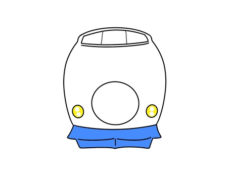 新幹線のフレーム 新幹線,電車,列車,トレイン,train,旅行,旅,修学旅行,遠足,イラストのイラスト素材
