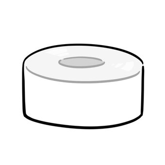 白いテープ　ガムテープ　ビニールテープ ガムテープ,ビニールテープ,テープ,紙テープ,白,荷造り,日用品,雑貨,アイテム,小物のイラスト素材
