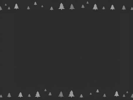 333.背景 クリスマスフレーム,ツリーパターン,冬背景,モノトーンデザイン,黒背景,シンプルフレーム,冬のイラスト,北欧風デザイン,クリスマス背景,トナカイなしのイラスト素材