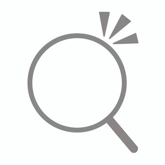 検索マーク(発見・グレー) 検索マーク(発見・グレー) 検索マーク,検索,発見,アイコン,検索ボタン,虫眼鏡,見つける,探す,調べる,グレーのイラスト素材