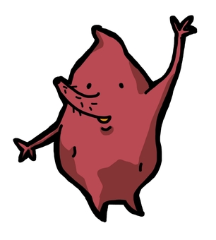 いももぐら 秋,もぐら,芋,さつまいも,食べ物のイラスト素材