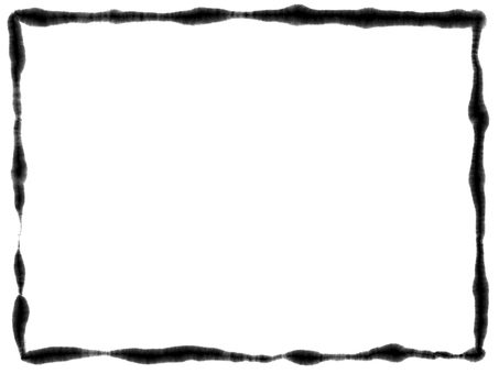 筆線枠フレーム　　にじみ　04 筆,筆フレーム,にじみ,強弱,ゆるい,ふんわり,フレーム,背景,和風,かすれのイラスト素材