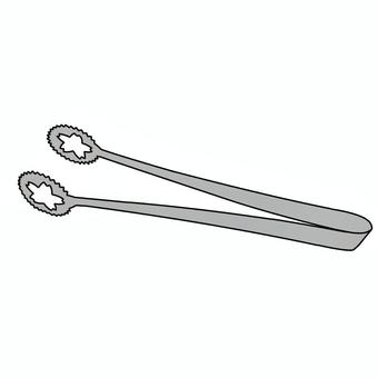 調理用トング 調理用トング キッチン用品,調理器具,トング,ステンレス,揚げ物,バーベキュー,焼肉,サラダ,調理,料理のイラスト素材