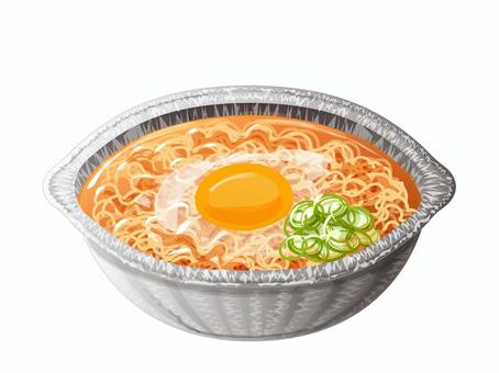 インスタントラーメン(アルミ鍋) インスタントラーメン(アルミ鍋) ラーメン,インスタント,ちぢれ麺,麺類,料理,食べ物,卵,ネギ,スープのイラスト素材