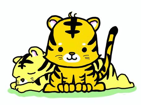 Illustration, tiger, tiny, animal, 