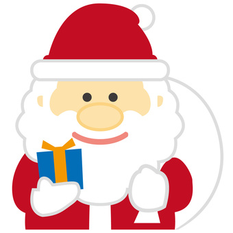 サンタさんだよ クリスマス,サンタ,サンタクロース,イベント,プレゼント,かわいい,お爺さん,笑顔,冬,髭のイラスト素材