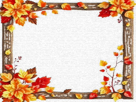 秋の紅葉と落葉の装飾なフレーム枠 紅葉,落葉,秋,装飾,フレーム,枠,イメージ,モチーフ,デザイン,コピースペースのイラスト素材
