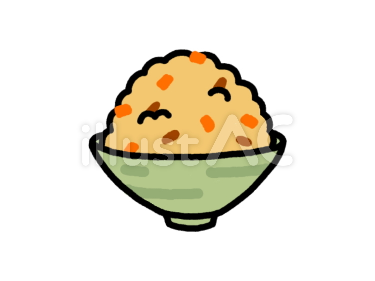 炊き込みご飯 炊き込みごはん,和食,ご飯のイラスト素材