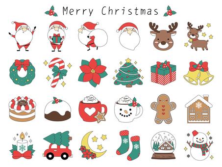 冬の素材セット07クリスマス