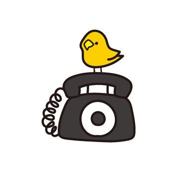 March and April animals (small birds, black telephones), JPG, PNG and AI March and April animals (small birds, black telephones), bird, a chick, black phone, JPG, PNG and AI