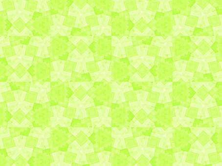 緑色の幾何学模様が織りなす抽象画1127