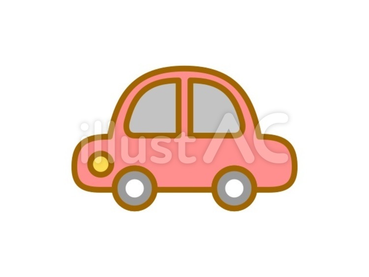 自動車　赤 車,乗り物,ドライブのイラスト素材