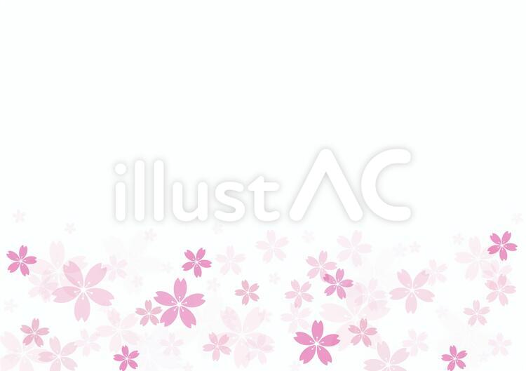 桜素材26 フレーム,桜,春のイラスト素材