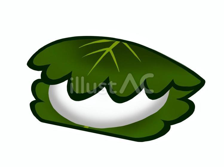 かしわもち 柏餅,こどもの日,お菓子のイラスト素材