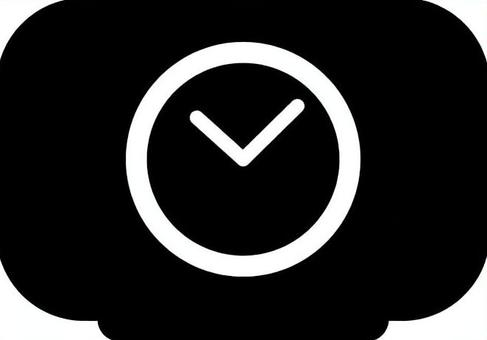 置時計のアイコン 置時計,時計,時間,インテリア,アイコン,マーク,モノクロ,ピクト,シンボル,シンプルのイラスト素材