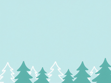 背景【17】 背景,冬,冬背景,シンプル背景,クリスマス,森,木,ツリー,もみの木,北欧風のイラスト素材