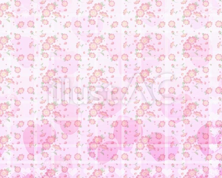 かわいいハートフレム７ 模様,綺麗,ピンクのイラスト素材