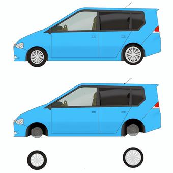 Illustration, car, side, wagon, 