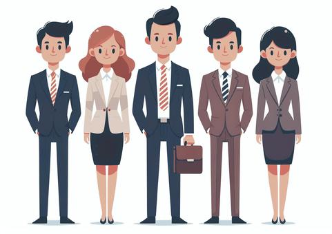 ビジネスマン5人組