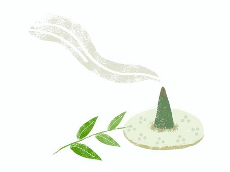 Illustration, incense, refining, corn, 