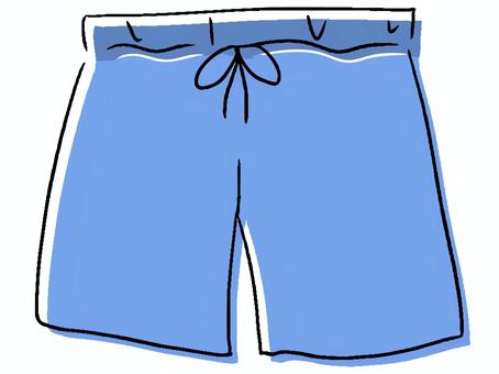 男性 水着 水着,海パン,青,海,海水浴,プール,男性,夏,真夏,サマーのイラスト素材