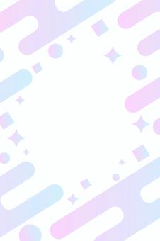 ポップなグラデメンフィス背景 ゆめかわ縦 背景,メンフィス,グラデーション,フレーム,幾何学,かわいい,ポップ,ピンク,水色,淡いのイラスト素材
