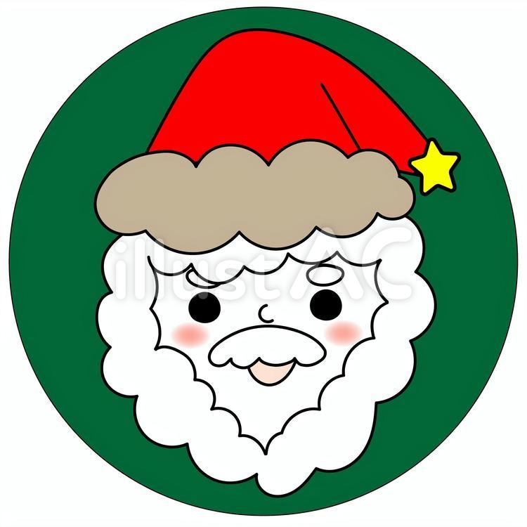 サンタクロースの顔 サンタクロース,顔,クリスマスのイラスト素材