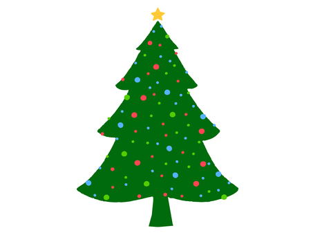 クリスマスツリー【1】 クリスマス,クリスマスツリー,ツリー,冬,12月,サンタ,ホリデー,クリスマスイラスト,xmas,冬のイベントのイラスト素材