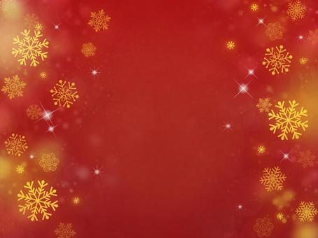 Snowflake frame background red, crystal of snow, snow, winter, JPG