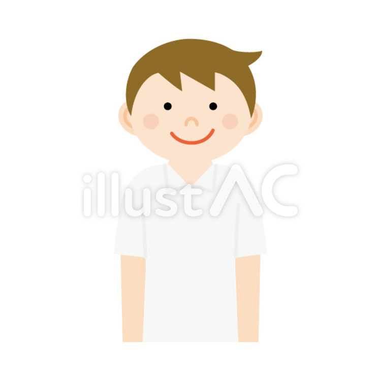 男子学生 男子,学生,笑顔のイラスト素材