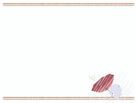 嵐_熊 台風,クマ,シロクマ,嵐,強風,雨,大雨,傘,動物,かわいいのイラスト素材
