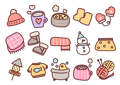 Illustration, warm, winter, knit, 