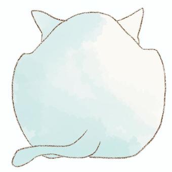 猫の後ろ姿 猫,後ろ姿,生き物,動物,水彩,鉛筆のイラスト素材