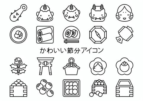 Illustration, setsubun, february 3, event, 