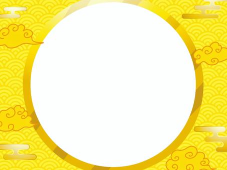 正月和風和柄年賀状