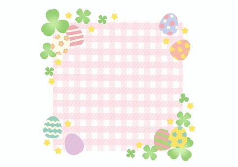 Pastel easter frame square, , JPG and PNG