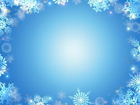Snowflake frame, JPG Snowflake frame, snow, crystal, beautiful, JPG