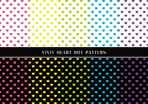 Illustration, heart, dot, polka dot, 