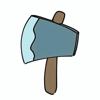 銀の斧 銀,斧,木こり,木,伐採,林業,物語,お話,昔話,絵本のイラスト素材