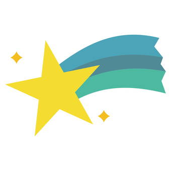 流れ星のイラスト 星,アイコン,流れ星,スター,流星のイラスト素材