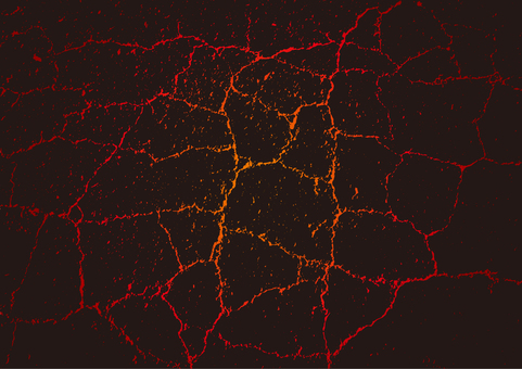 Illustration, crack, magma, faint, 