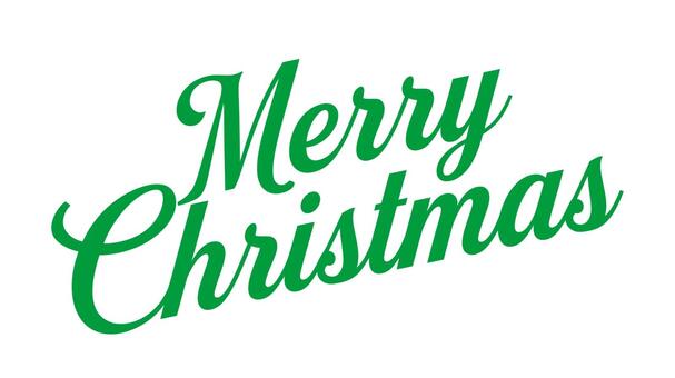 クリスマスの筆記体の文字　 クリスマス,冬,文字,筆記体,緑色,おしゃれ,カードのイラスト素材