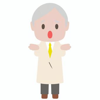 分からない博士 博士,研究者,分からない,困惑,首,かしげる,思考,疑問,悩む,科学のイラスト素材
