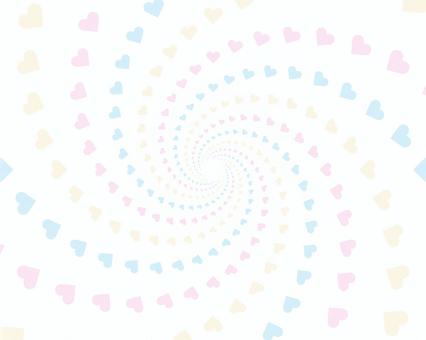 Heart background and design in three pale colors, , JPG, PNG and AI