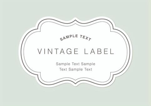 ビンテージフレームラベルくすみカラー15 フレーム,ビンテージ,ラベル,シンプル,枠,囲い,囲み,飾り罫,飾り枠,単品のイラスト素材