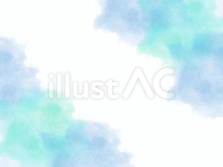 涼しいフレーム 夏,背景,水彩のイラスト素材