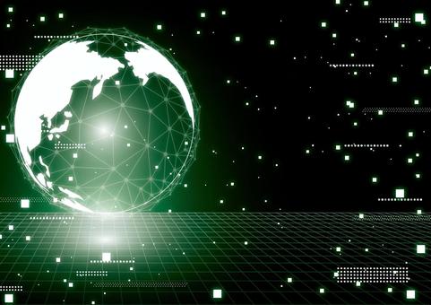 Green digital earth and space background material, JPG Green digital earth and space background material, digital, earth, world, JPG
